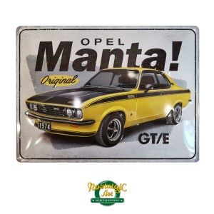 Голяма метална табела Opel Manta GTE